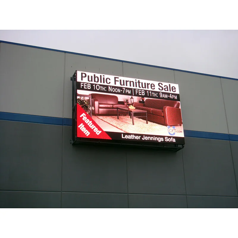 IP65 waterproof led panel Epistar Full color led display P10 super thin cabinet video wall