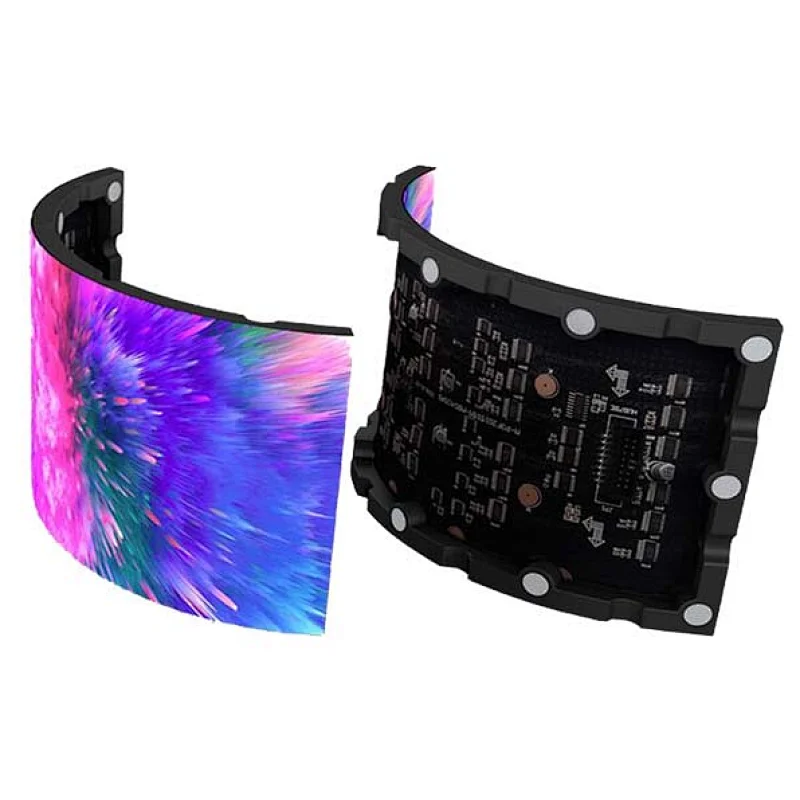 New design indoor P2.5 P3 SMD Full color rgb soft curved circular led displays 320*160mm flexible led modules