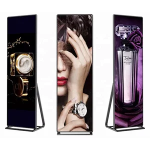 2020 product hot selling P3 indoor rental portable mirror display led poster standing advertising display screen