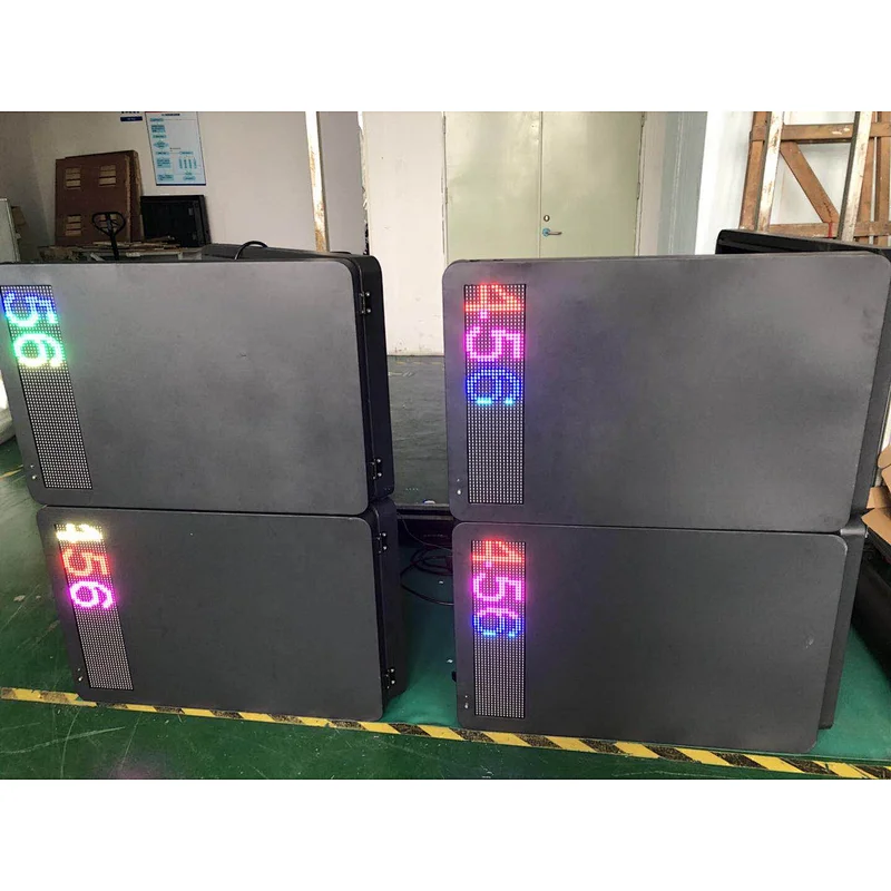 Outdoor waterproof front open/double sided led display cabinet empty customized Iron cbainet
