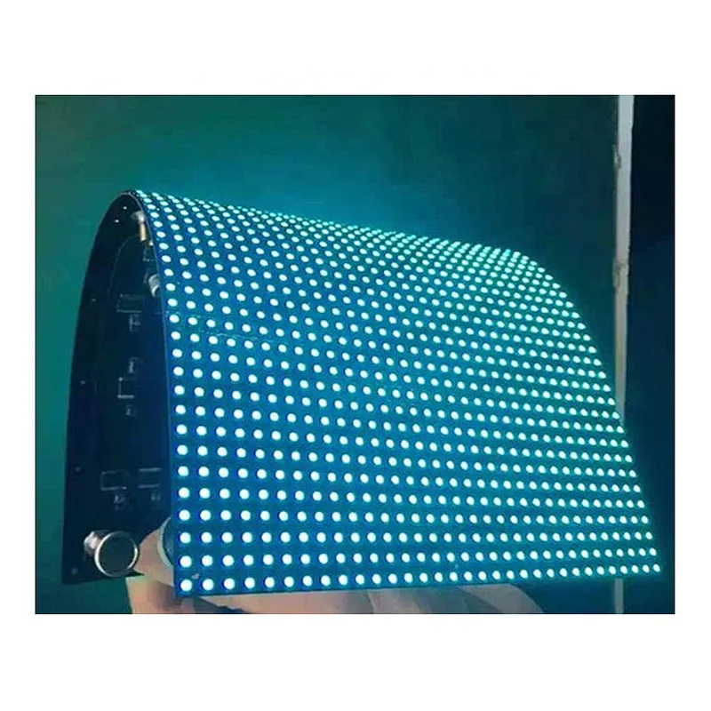 Curved flexible soft hd P4 led module 240x120mm full color indoor high definition LED Display screen
