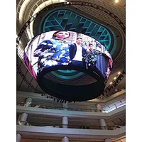 Outdoor advertising curve led display screen 256x128mm led panel with  2years warranty