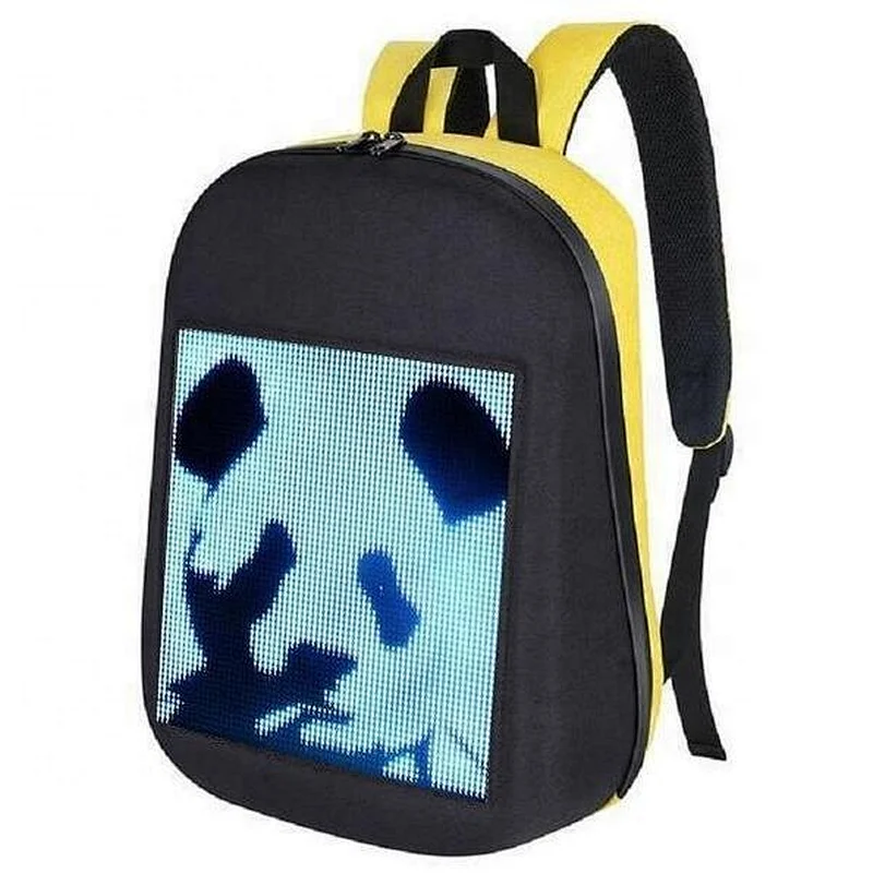 Customize LED Backpack Light Screen Waterproof Smart WIFI Back Packs Bag LED Display Backpack