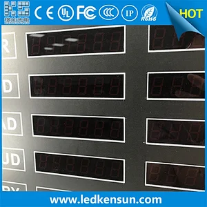 Customized led bank currency exchange rate sign board display Single red remote control currency exchange led board