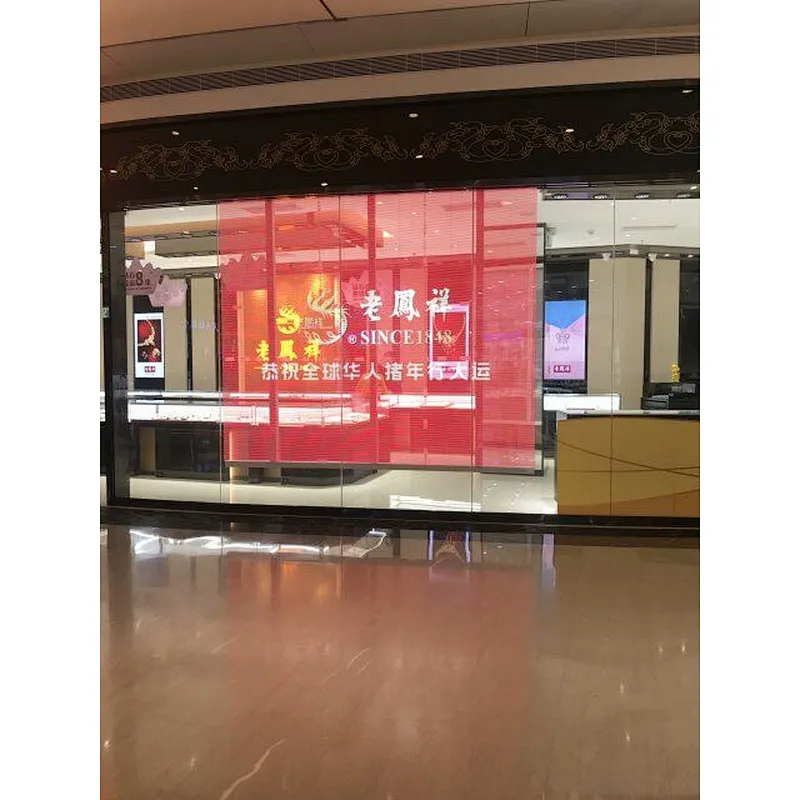 High Quality HD Video Advertising LED Display P3.91 Indoor Glass Transparent LED Screen