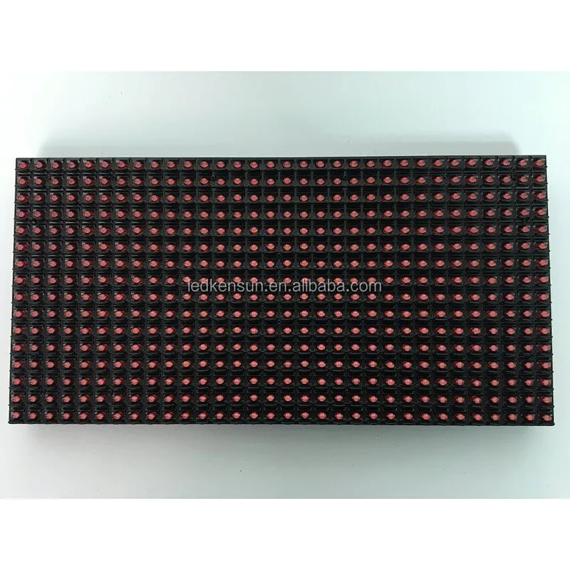 HUB12 Port P10 DIP546 Single Color Led Module 320mm*160mm(Red/Green/White/Yellow/Blue)