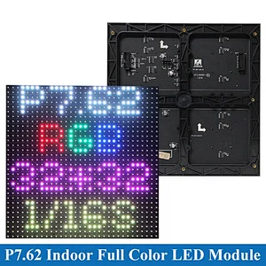 SMD3528 P7.62 indoor full color led display module  244*244mm 1/8 Scan