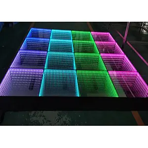 Good price RGB DMX full color LED Dance floor Tempered glass led dance floor screen for party dj ktv stage