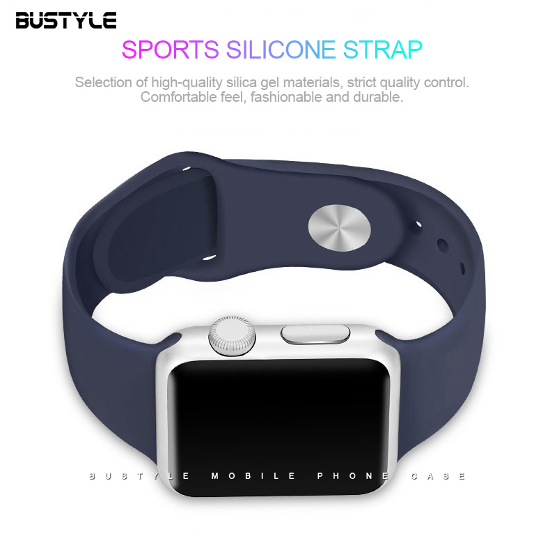 Factory Price Candy Color Soft Silicone Sport Watch Strap For