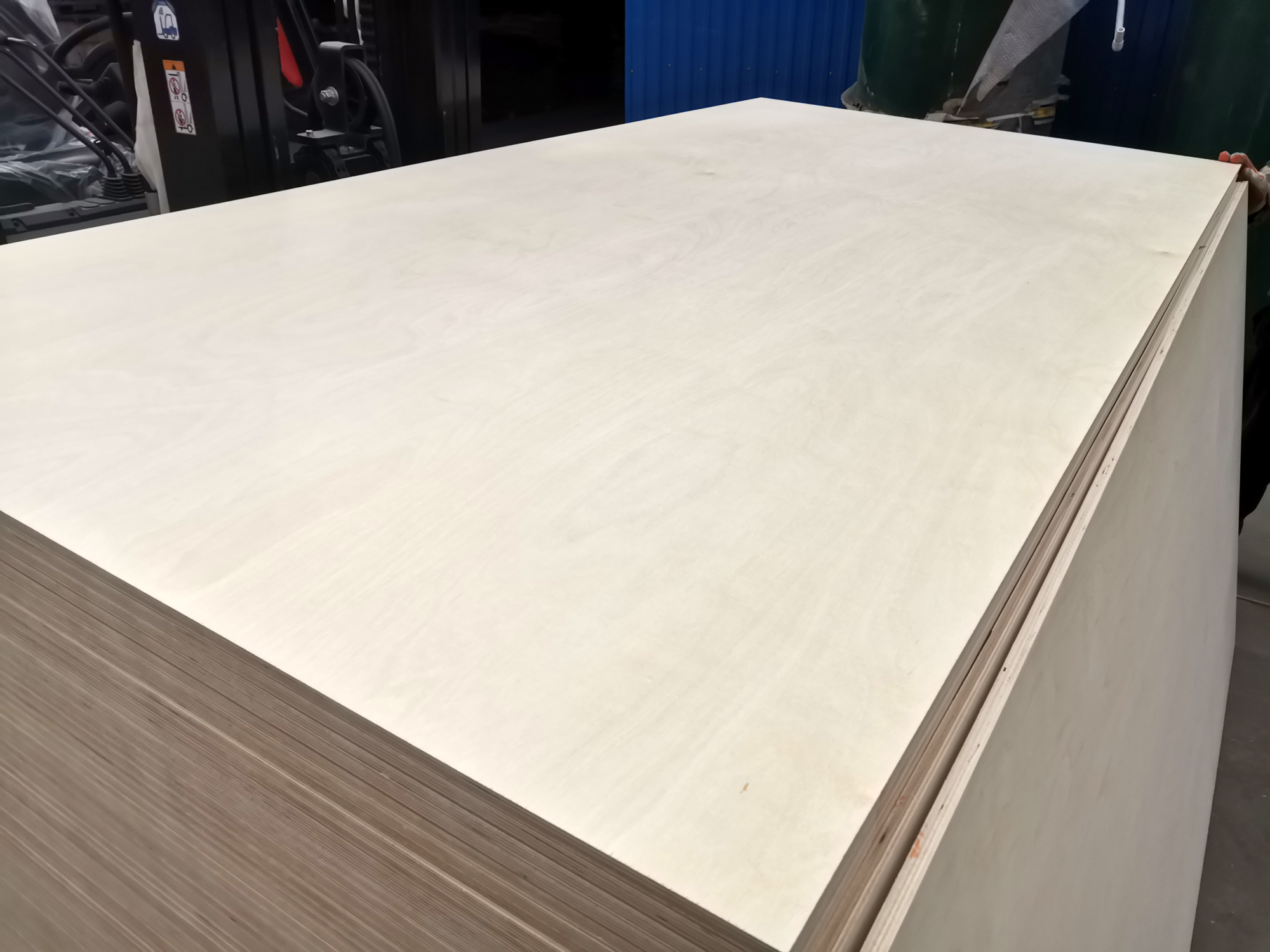 Plywood density board and particle board