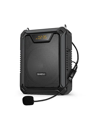 SHIDU 18W Waterproof PA Loudspeaker TYPE-C rechargeable Bluetooth  Portable wired Voice Amplifier for teacher