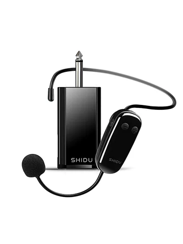 SHIDU  SD-U9 UHF  Wireless Headset  Microphone with rechargeable wireless receiver Apply To Any Audio Device