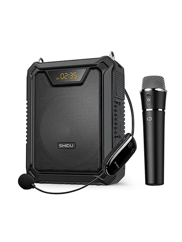 SHIDU Active Waistband Audio Player Bluetooth Amplification Speaker Powerful Portable Dual Wireless Wireless Voice Amplifier