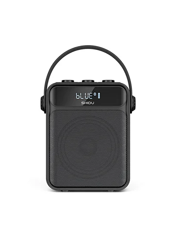 SHIDU New Arrival 25 Watts Portable UHF Wireless bluetooth speaker with fm radio outdoor speaker system karaoke speaker