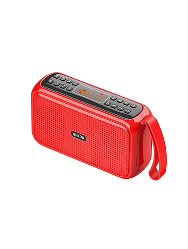 SHIDU Portable Digital Speaker FM Radio Player Built in Rechargeable Battery Audio Speaker MP3 Player Muslim quran speakers