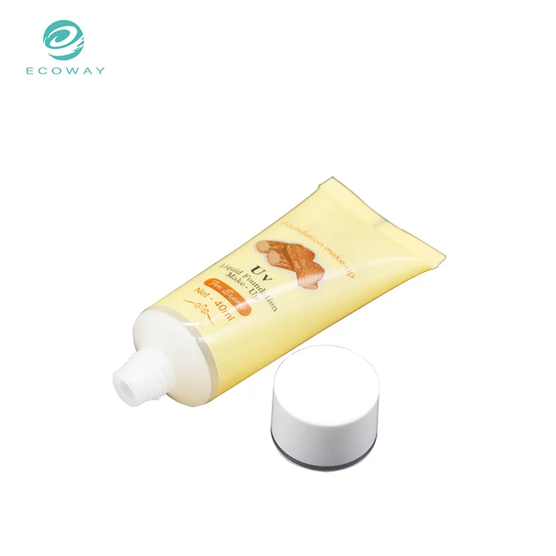 Makeup cream plastic packaging empty cosmetic tube