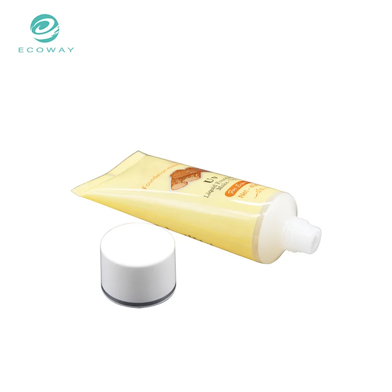 Makeup cream plastic packaging empty cosmetic tube
