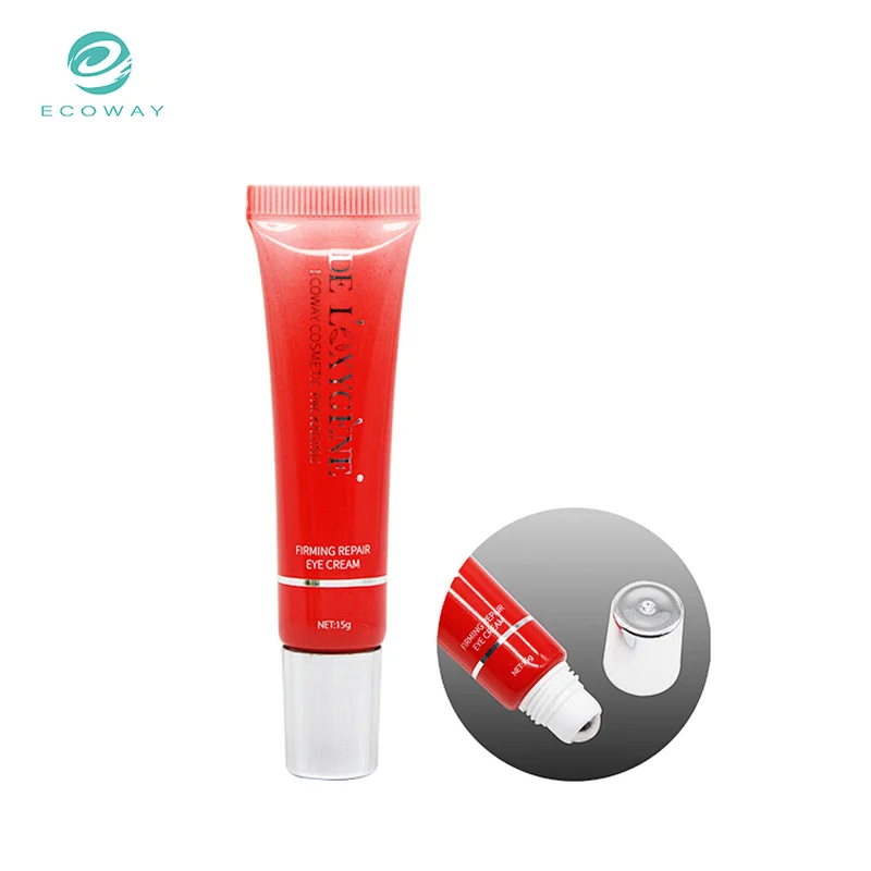 Metal roller ball massage 15ml squeeze eye cream tube packaging