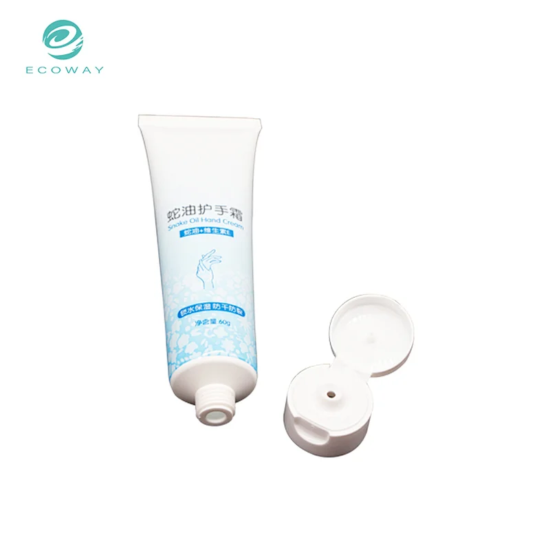 Custom Skincare Hand Cream Packaging Flip Cap Soft Tube