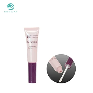 Empty squeeze soft plastic makeup packaging tube for lip gloss eye shadow nail polish