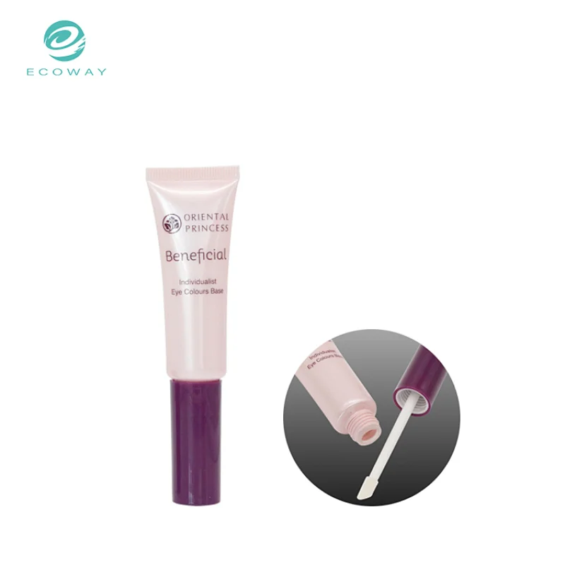 Empty squeeze soft plastic makeup packaging tube for lip gloss eye shadow nail polish