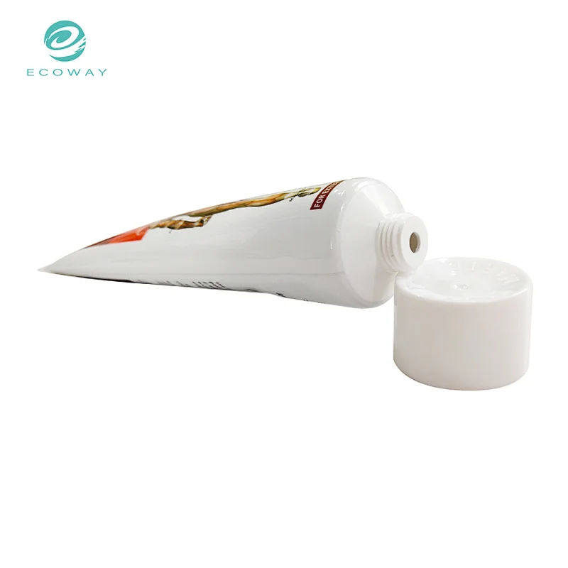 Pharmaceutical plastic tube for active bones with white screw cap