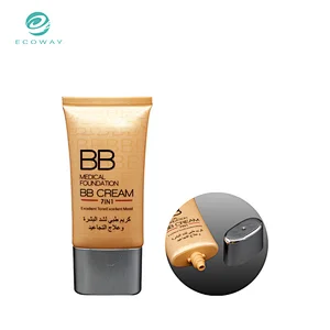 Oval Plastic Cosmetic Packaging BB Cream Tube