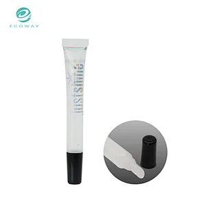 Custom printing wholesale plastic soft lip gloss tube packaging