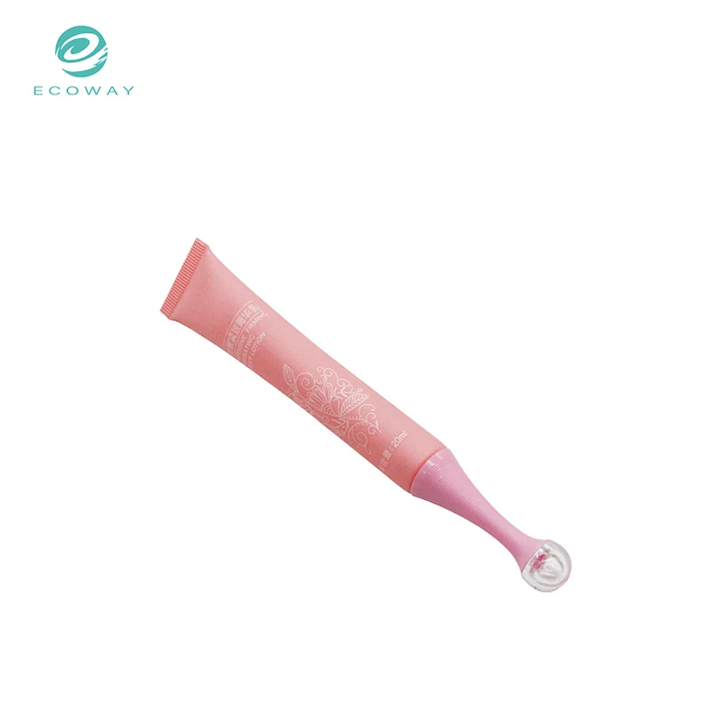 Special cap needle nose applicator plastic cosmetic packaging soft tube for eye cream