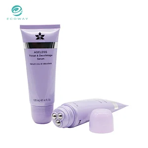 Customized 120ml body cream roller ball tube cosmetic packaging