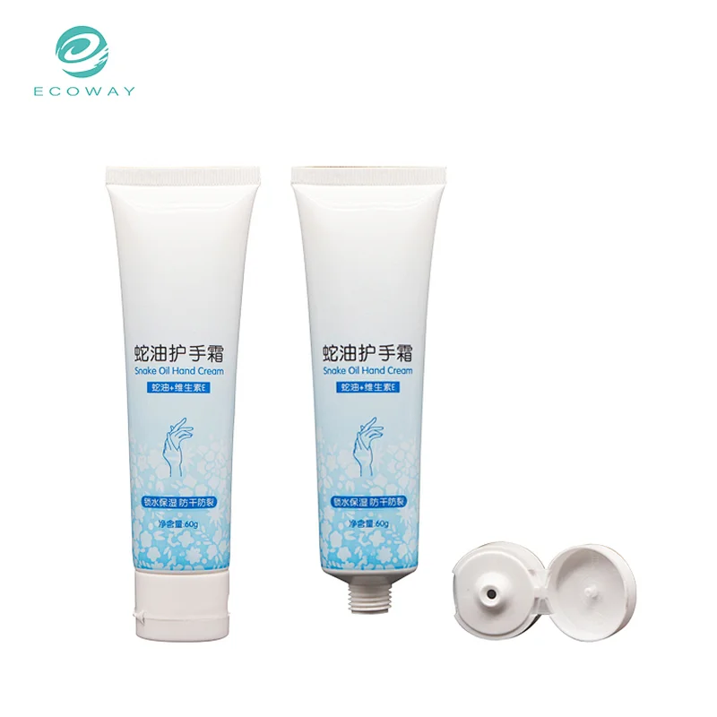 Custom Skincare Hand Cream Packaging Flip Cap Soft Tube