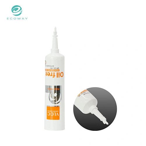 Disposable empty plastic medicine long cap custom twist off cap tube packaging