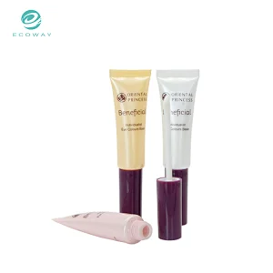 Empty squeeze soft plastic makeup packaging tube for lip gloss eye shadow nail polish