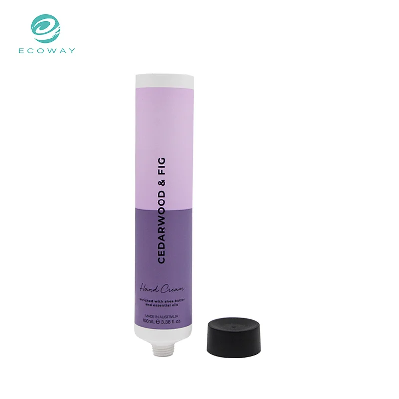 Colorful plastic cosmetic hand cream packaging tubes