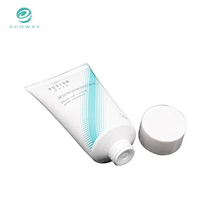 Plastic PE Face Cleanser Tube Empty For Cosmetic Packaging