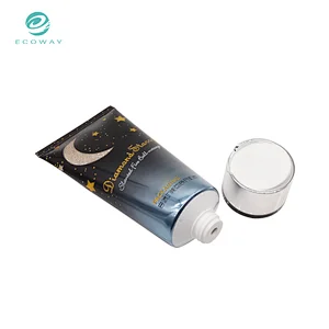 Customized printing 150ml body lotion cream cosmetic plastic tubes packaging with disc top cap