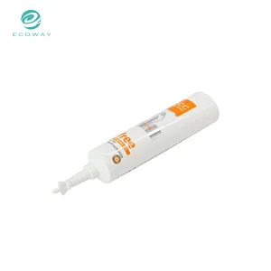 Disposable empty plastic medicine long cap custom twist off cap tube packaging