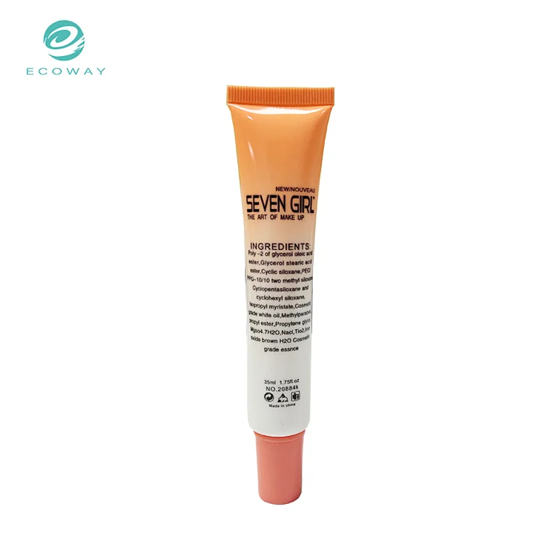Custom Plastic Squeeze BB Cream Tube Cosmetic Packaging
