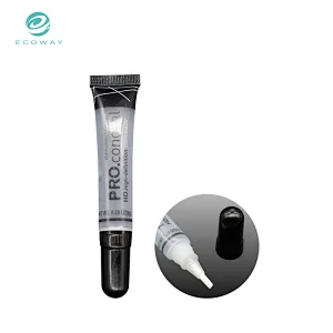 Customized soft brush applicator lip gloss oil cream packaging tubes with wands