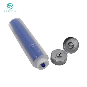 Customized double dual chamber tube cosmetic packaging for hand cream lotion facial cleanser
