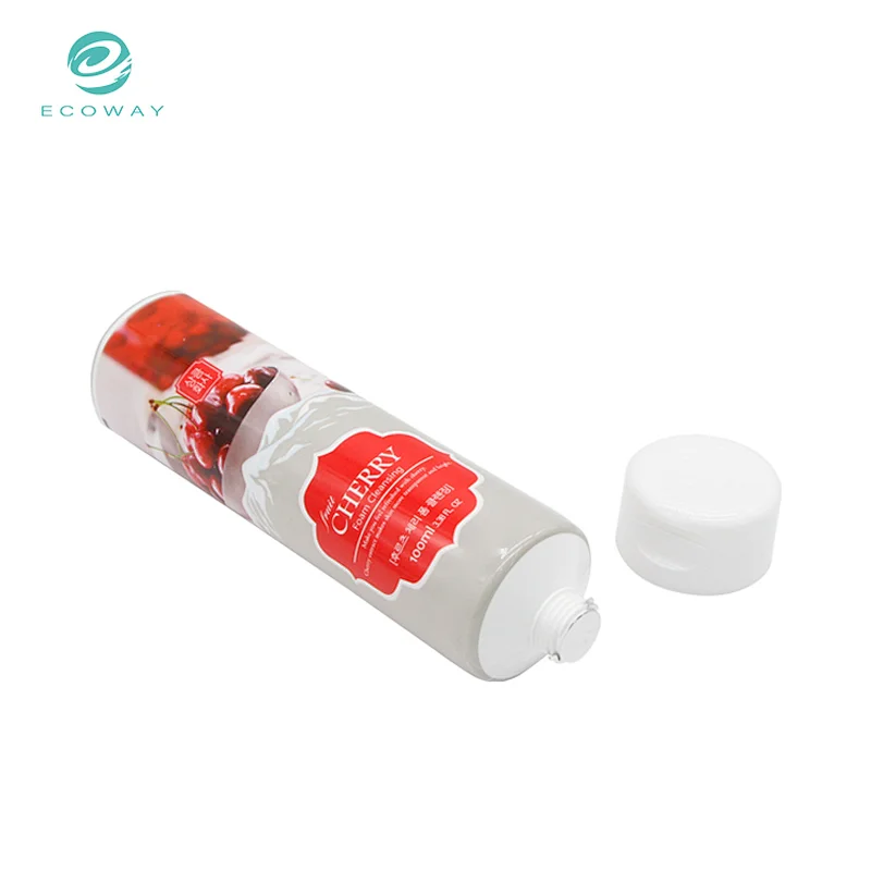 Custom printed 100ml pbl squeeze cosmetic tube face cream packaging