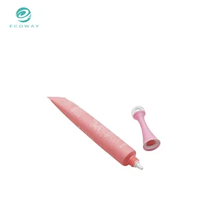 Special cap needle nose applicator plastic cosmetic packaging soft tube for eye cream