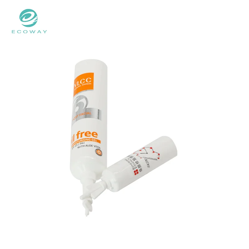 Disposable empty plastic medicine long cap custom twist off cap tube packaging
