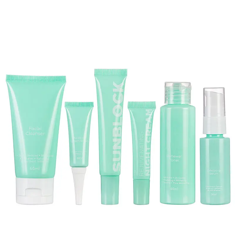 skin care packaging facial cleanser tube serum packaging night cream tube toner bottle