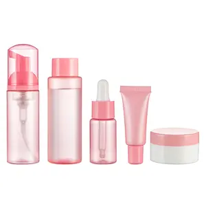 cosmetic packaging for cleansing water hair spray serum cream and mascara