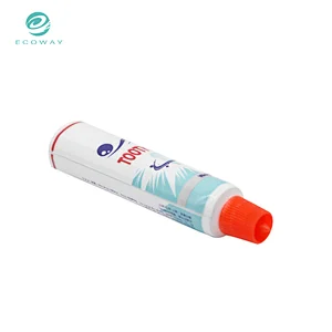 Small Toothpaste Tubes No Mouth Sheet Offset Printing With Non-slip Side Grain Screw Cap Mini Toothpaste Tube