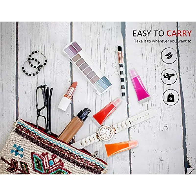 Empty Lip Gloss Tubes 10ml Clear Lip Balm Tubes Cute Lipgloss Supplies Squeeze Tubes Kit