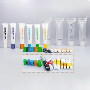 Cream Glue Tube Custom Orifice Transparent Plastic Art Paint Tube