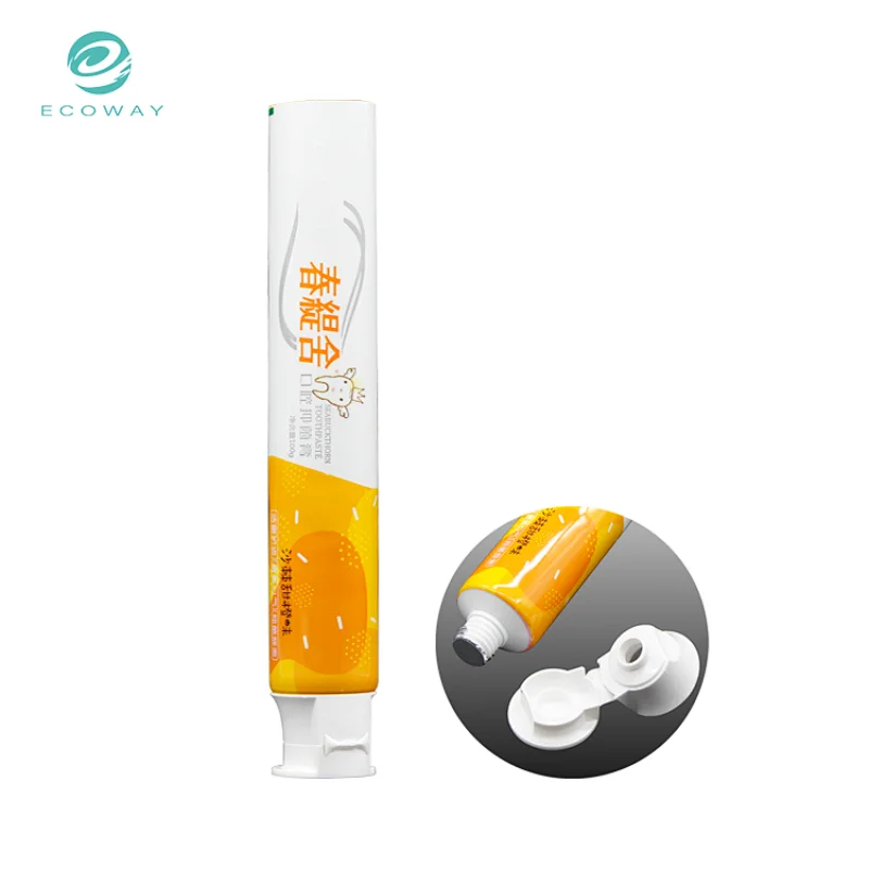 Toothpaste Tube Aluminum Plastic Sheet Customized Printing Small Empty Toothpaste Tube