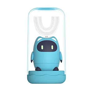 UV Kid Hygiene Automatic Soft Ultrasonic Children U-shape Electric Smart Toothbrush